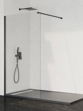 Mampara de ducha hoja fija + perfil abatible Screen blanco - GME